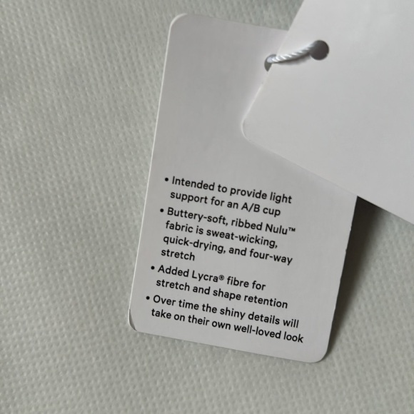 LULULEMON ALIGN ASYMMETRICAL RIBBED BRA *SHINE IN ESPRESSO SZ 6 NWT - Picture 5 of 8